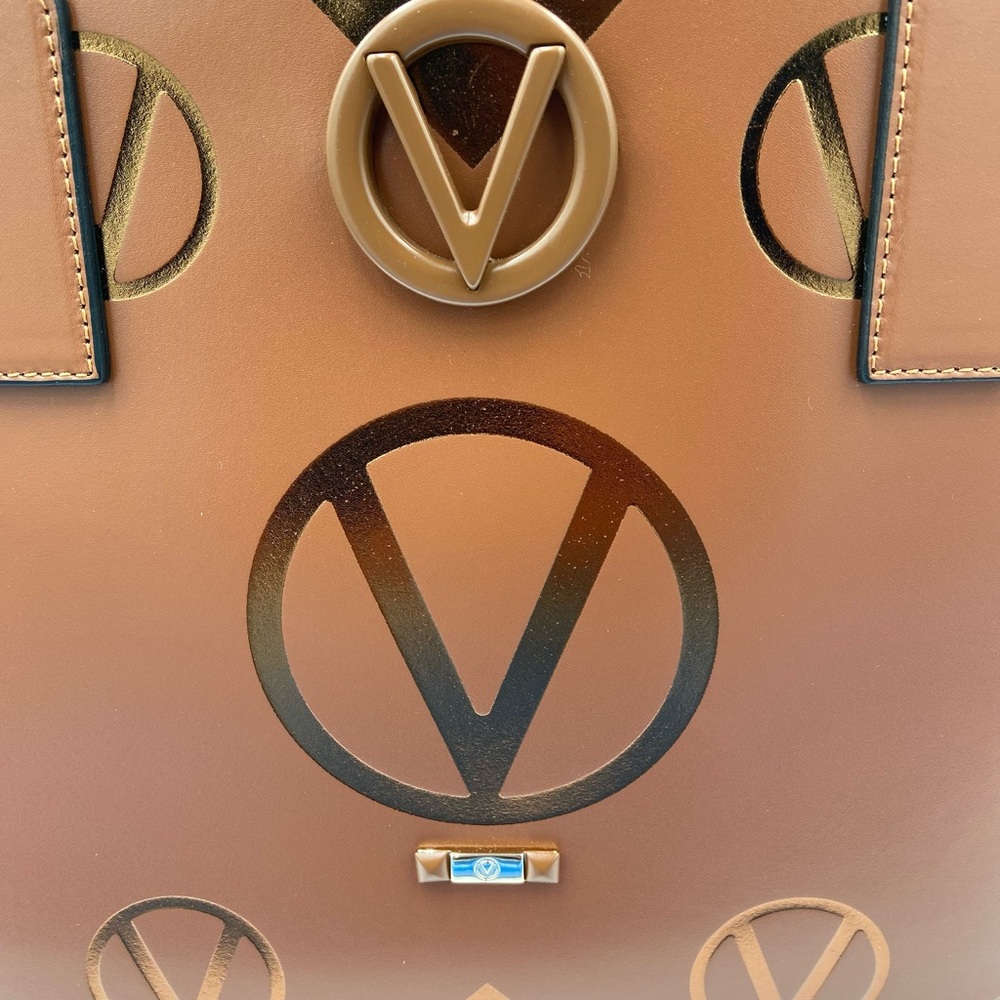 NEW! VALENTINO BY MARIO VALENTINO MAGNUS SOHO MONOGRAM LEATHER TOTE - Picture 2 of 16